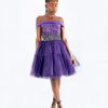 Purple shweshwe pleated Dress Purple shweshwe pleated Dress